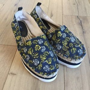 NWOT Mango platform espadrilles Sz 36